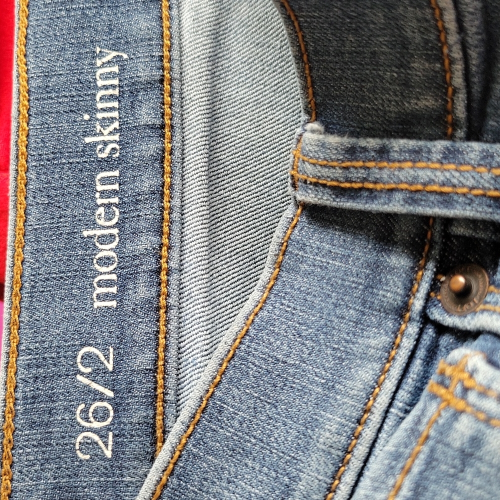 LOFT Modern Skinny Jeans‎ Size 26 Dark Wash - Picture 2 of 9